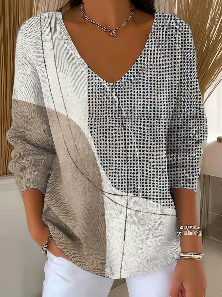 womens-geometric-pattern-art-print-casual-pullover-sweater-2xzf