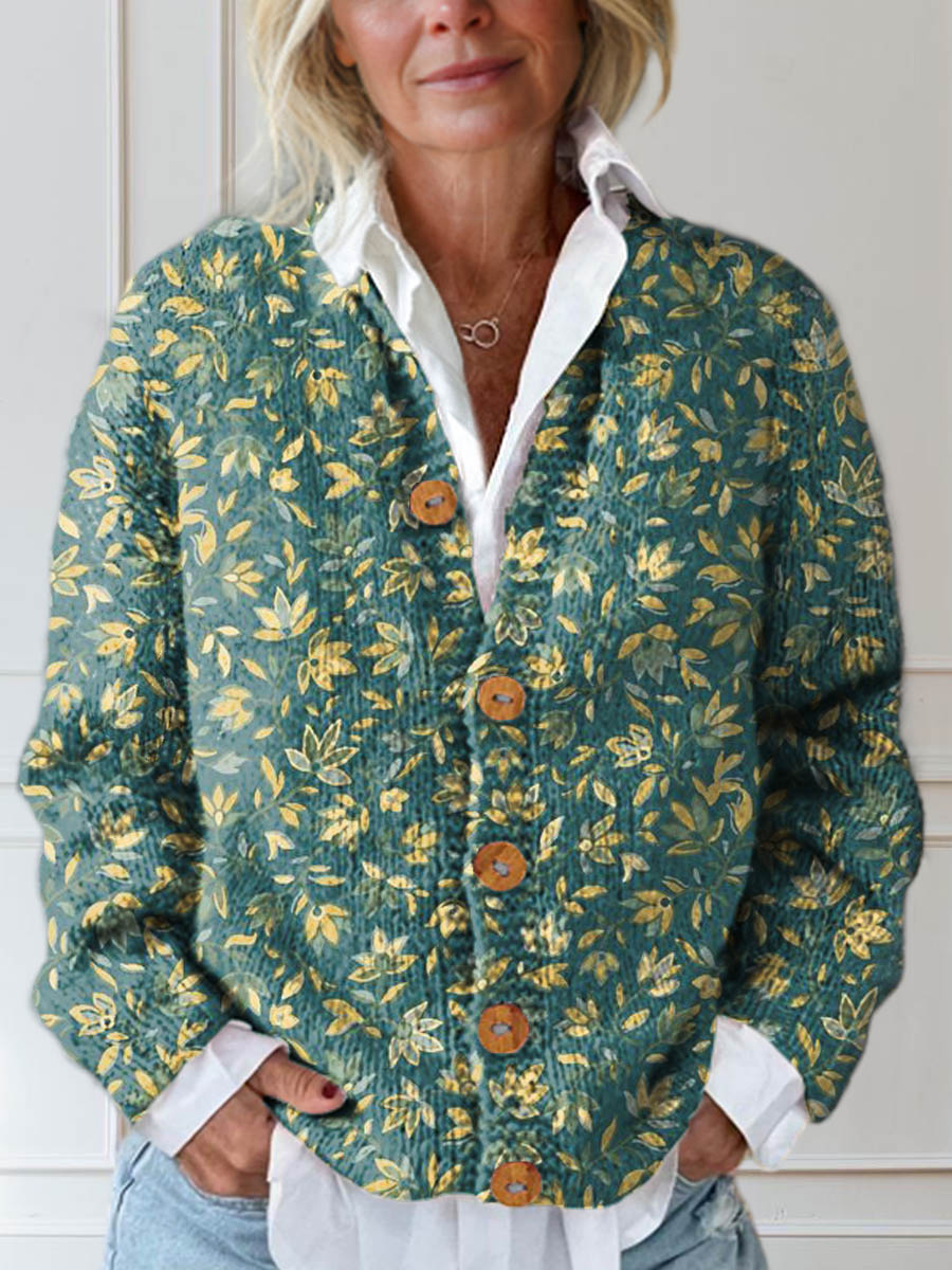 womens-vintage-floral-art-print-buttoned-cardigan-sweater-6nc4