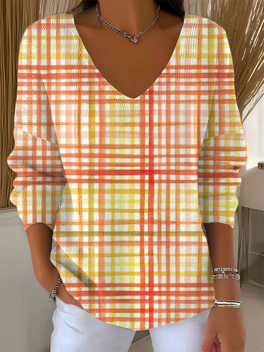 womens-vintage-abstract-plaid-art-print-casual-pullover-sweater-9a2y