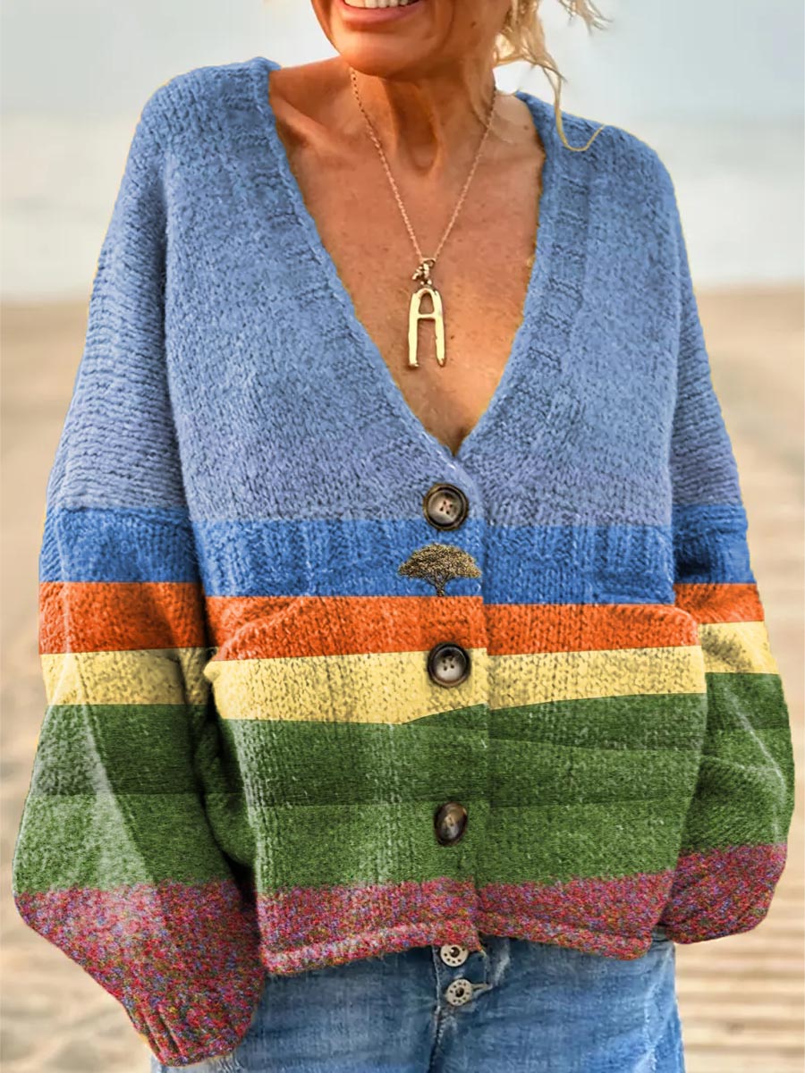 womens-lovely-tree-pattern-art-print-casual-pullover-sweater