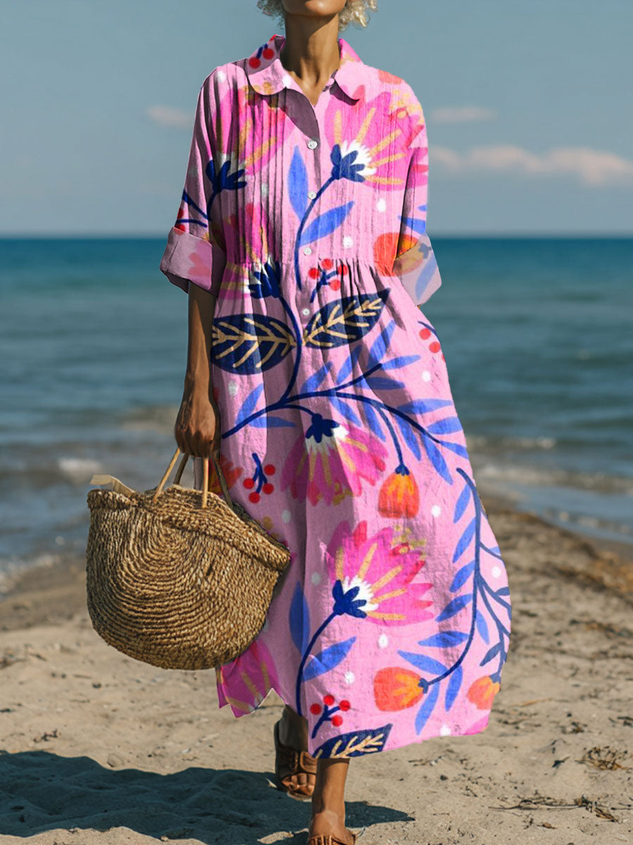 Women's Flowers Art Casual Print Dress