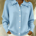 Women's Comfortable Peter Pan Collar Cardigan Sweater