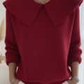Vintage Oversized Peter Pan Collar Soft Sweater Top