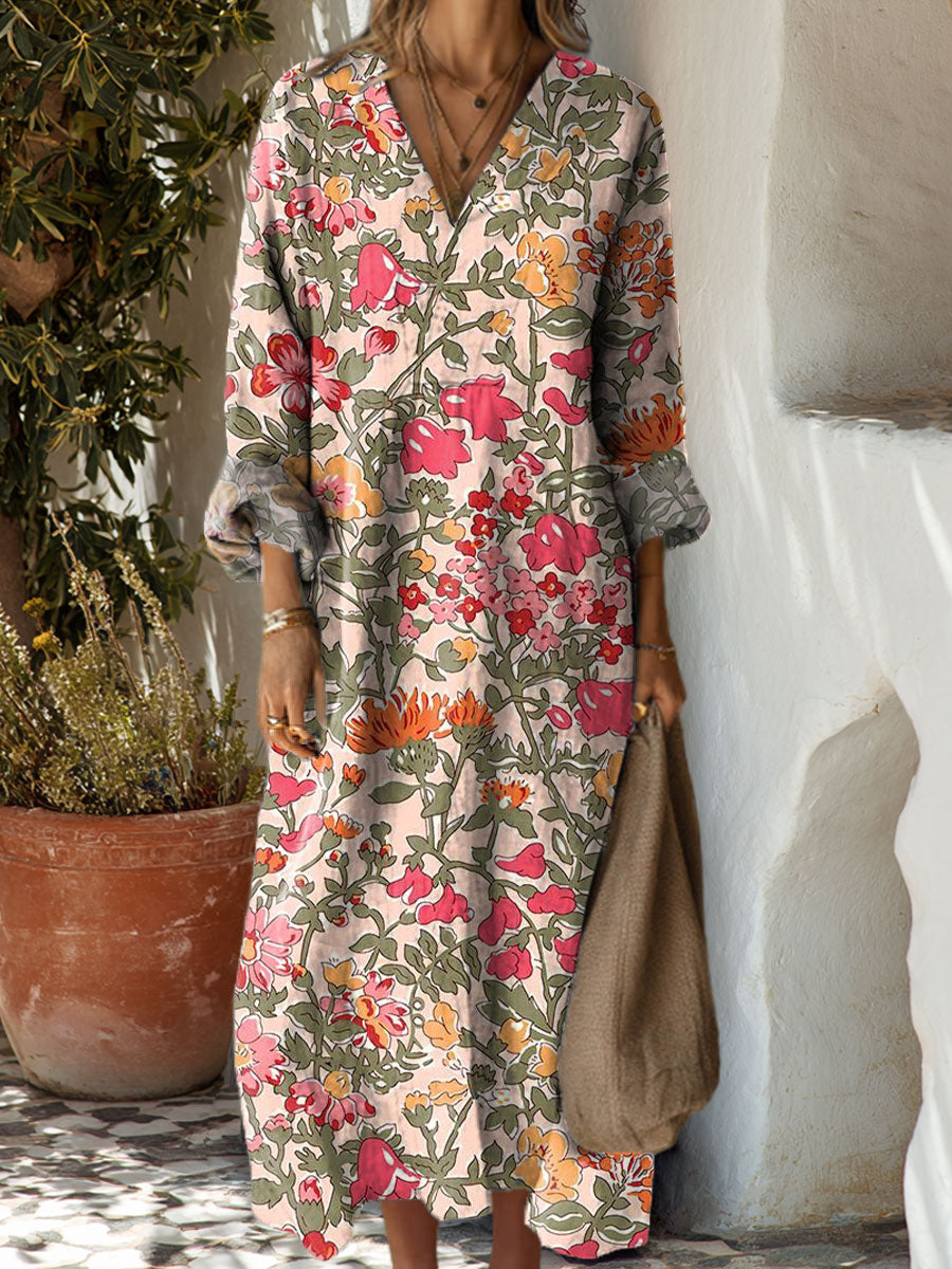 Women's Flowers Art Casual Print Dress