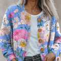 flowers-casual-print-buttoned-cardigan-sweater