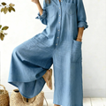 Women's Casual Cotton Jumpsuit