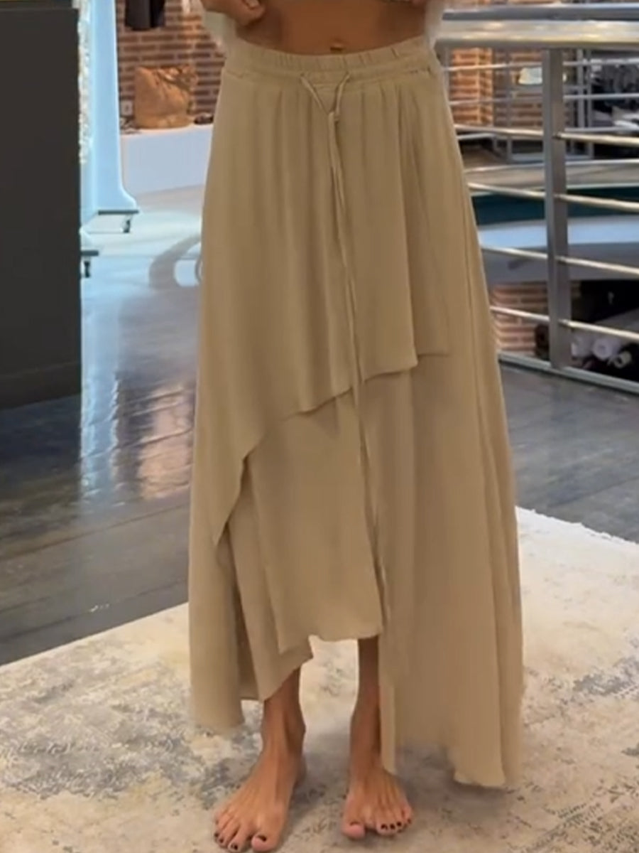 Women's Fashionable Asymmetrical Flowing Skirt