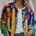 abstract-geometry-colors-cactus-art-pattern-print-buttoned-cardigan-sweater