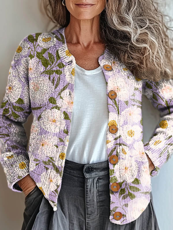 womens-vintage-floral-art-print-buttoned-cardigan-sweater-lp7i