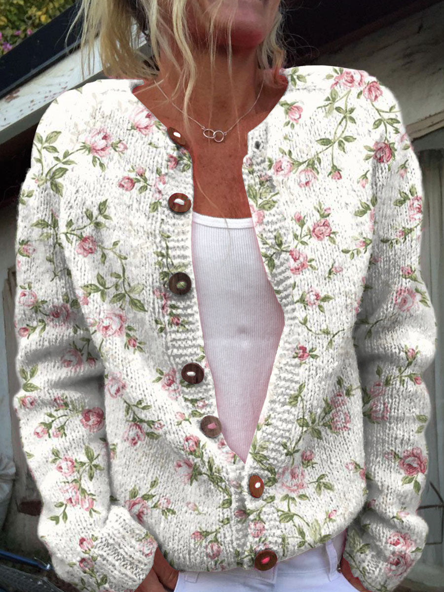womens-vintage-art-flower-print-buttoned-cardigan-sweater-yqc7