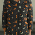 womens-casual-peter-pan-collar-black-halloween-pattern-3-4-sleeve-sweater