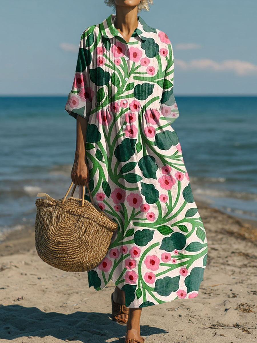 Women's Flowers Art Casual Print Dress