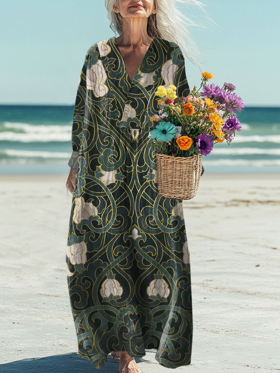 Women's Florals Art Print Casual Dress