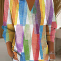 womens-colorful-diamond-geometric-painting-art-print-casual-hooded-button-sweater-ideh