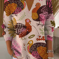 womens-funny-turkey-art-printed-casual-sweater