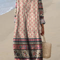 Eastern Ethnic Style Pattern Printed Women's Dress