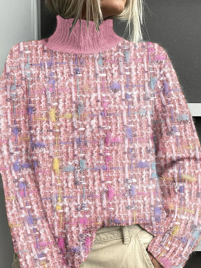 vintage-art-print-knit-turtleneck-pullover-sweater