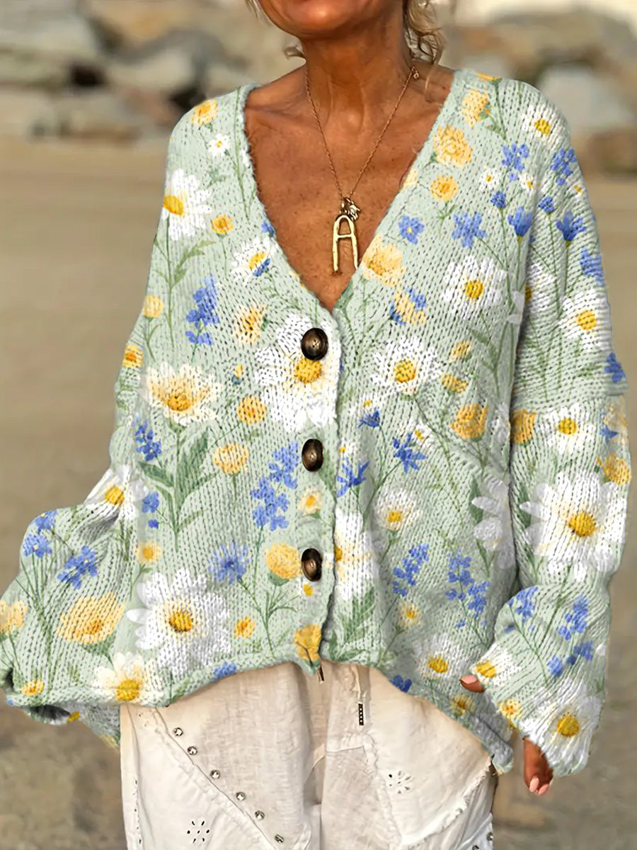 womens-artistic-creative-flowers-casual-pullover-sweater