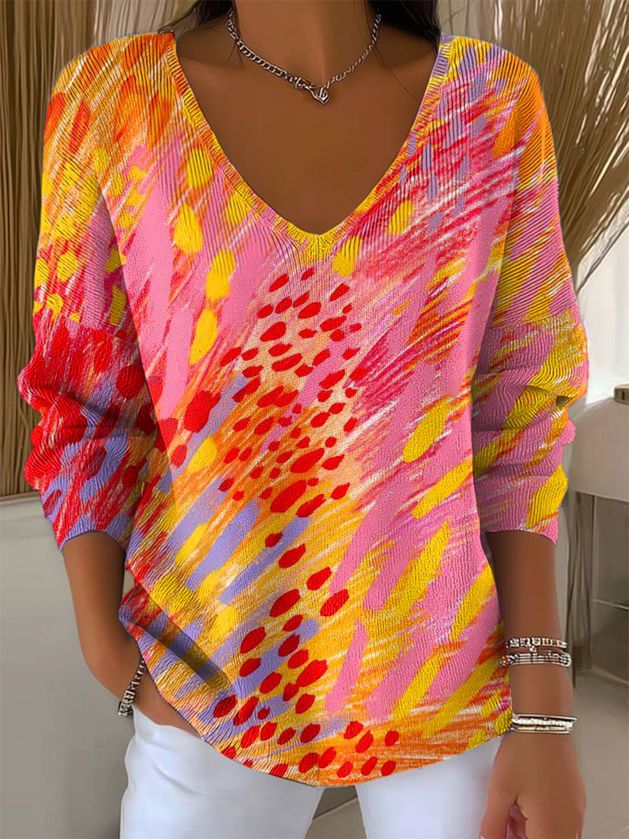 womens-vintage-abstract-geometric-art-print-casual-pullover-sweater-zy6c