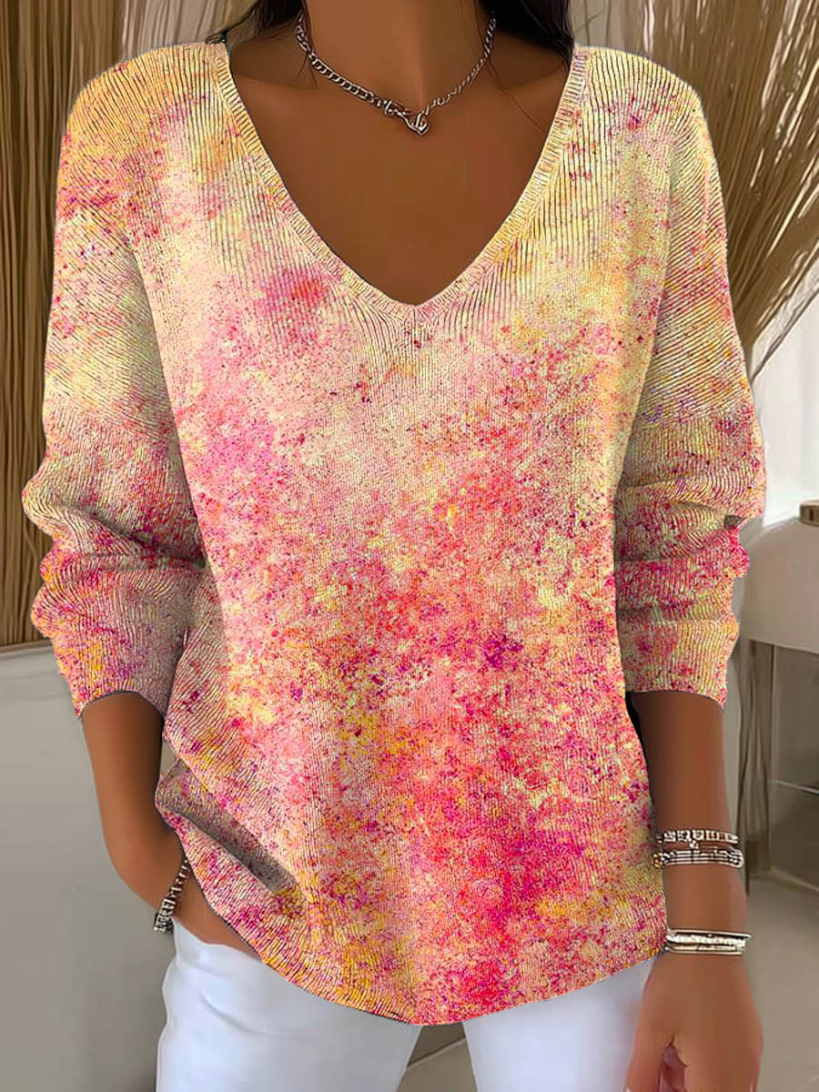 womens-abstract-pattern-art-print-casual-pullover-sweater-mb8w