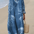 Women's Blue Jellyfish Print Dress