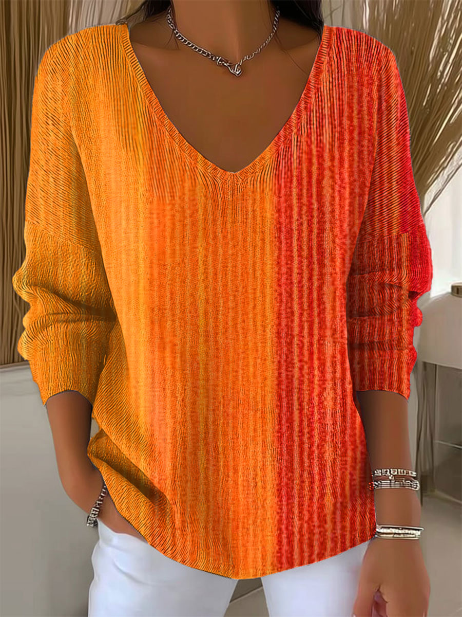 womens-vintage-abstract-geometric-art-print-casual-pullover-sweater-kfc6