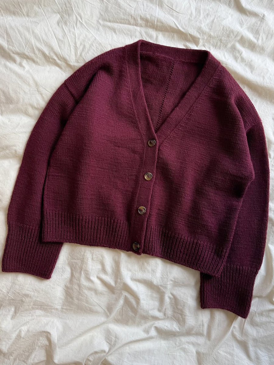 Women's Wool V-neck Long-sleeved Knitted Cardigan