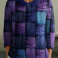 womens-geometric-color-contrast-splicing-abstract-casual-print-peter-pan-collar-3-4-sleeve-sweater-1is2