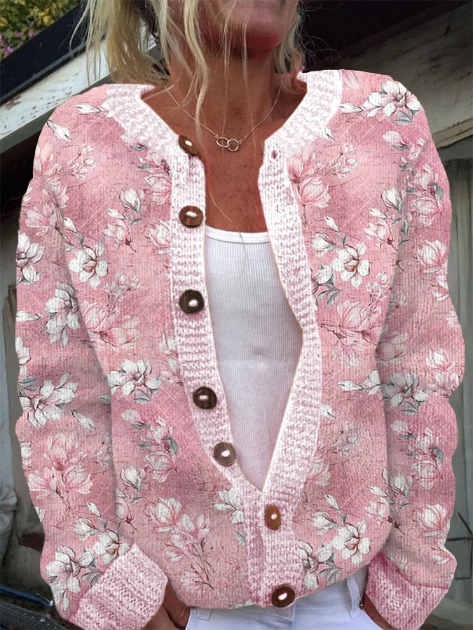 vintage-flower-art-print-buttoned-cardigan-sweater-qyu7