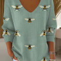 womens-funny-bee-art-print-casual-pullover-sweater-9mto