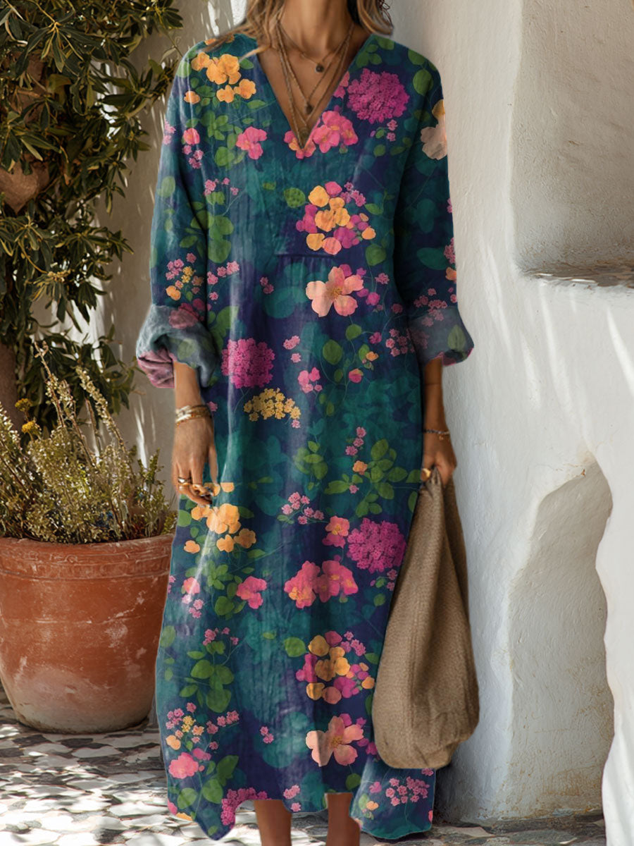 Women's Flowers Floral Art Casual Print Dress