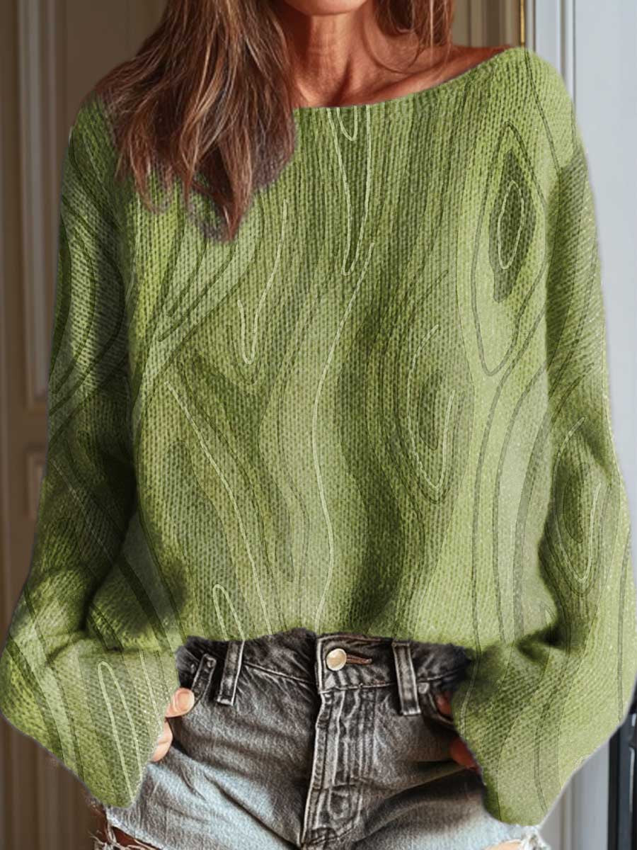 womens-abstract-pattern-art-print-casual-pullover-sweater