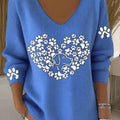 womens-lovely-dog-art-print-casual-pullover-sweater