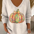 womens-lovely-pumpkin-pattern-art-print-casual-pullover-sweater-c82f