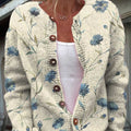 womens-vintage-art-flower-print-buttoned-cardigan-sweater-nlpw