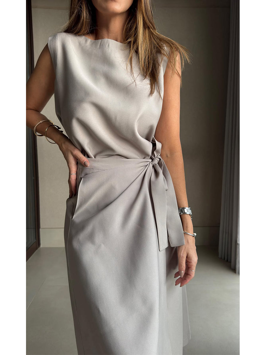 Women's Sleeveless Top and Skirt Set