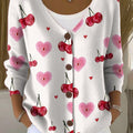 cherry-and-heart-print-buttoned-v-neck-cardigan-sweater