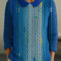 womens-blue-moon-geometric-color-splicing-casual-peter-pan-collar-3-4-sleeve-sweater