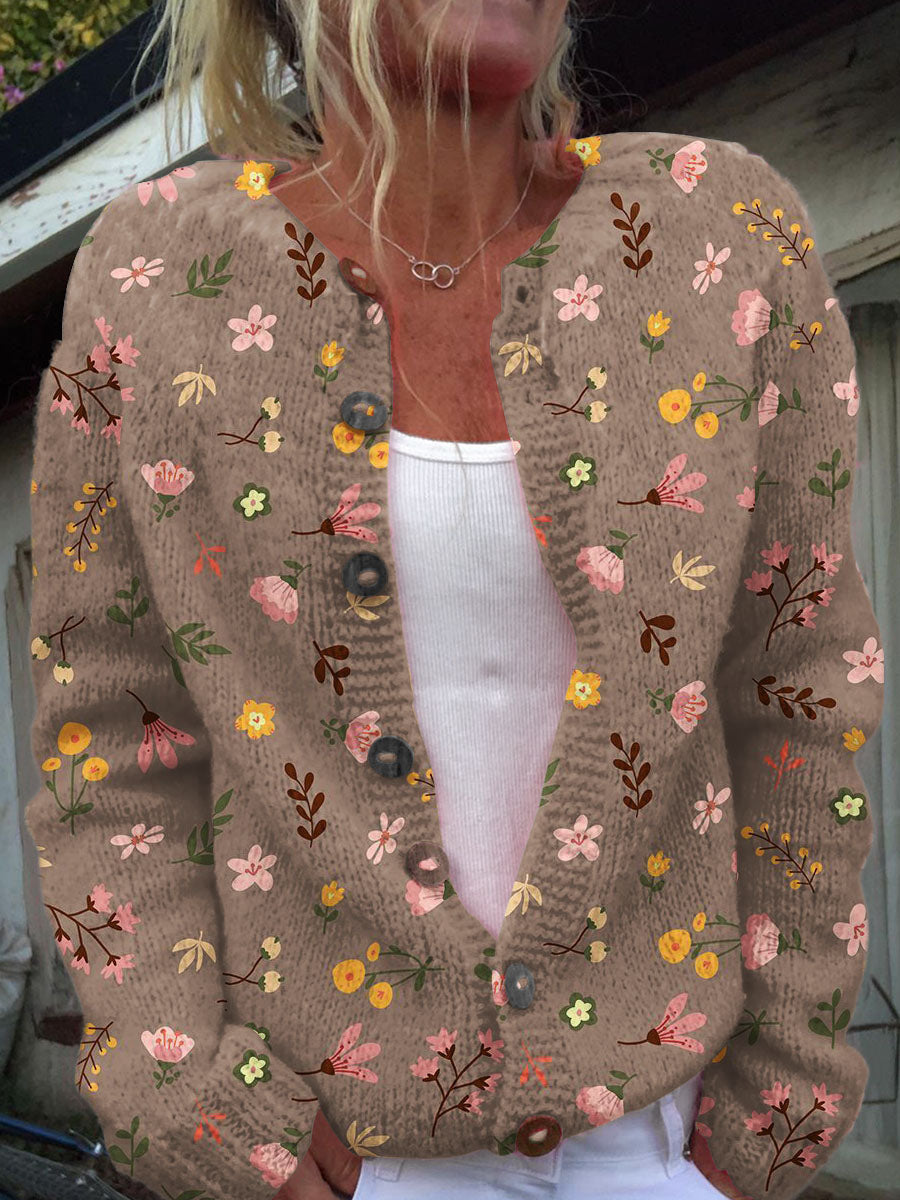 floral-print-buttoned-casual-cardigan-sweater