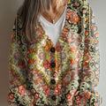 vintage-flower-art-print-buttoned-v-neck-cardigan-sweater-0w1a