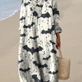 Women's Bat Print Dress