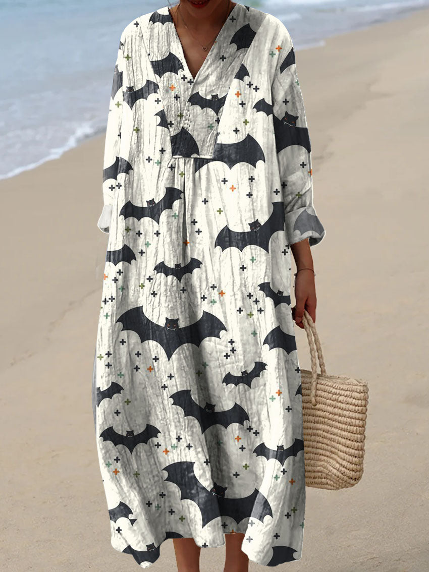 Women's Bat Print Dress