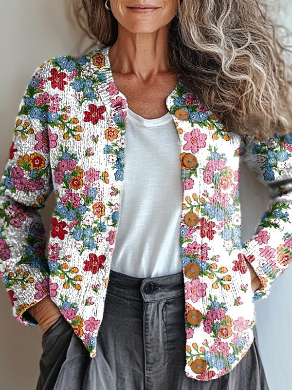 vintage-colorful-floral-painting-art-print-buttoned-cardigan-sweater