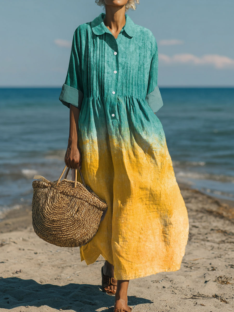 Women's Gradient Art Casual Print Dress