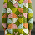 womens-colorful-abstract-geometric-color-block-art-print-casual-peter-pan-collar-3-4-sleeve-sweater-2431