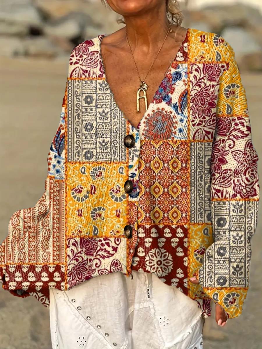 womens-retro-ethnic-art-flowers-casual-pullover-sweater-a5b9