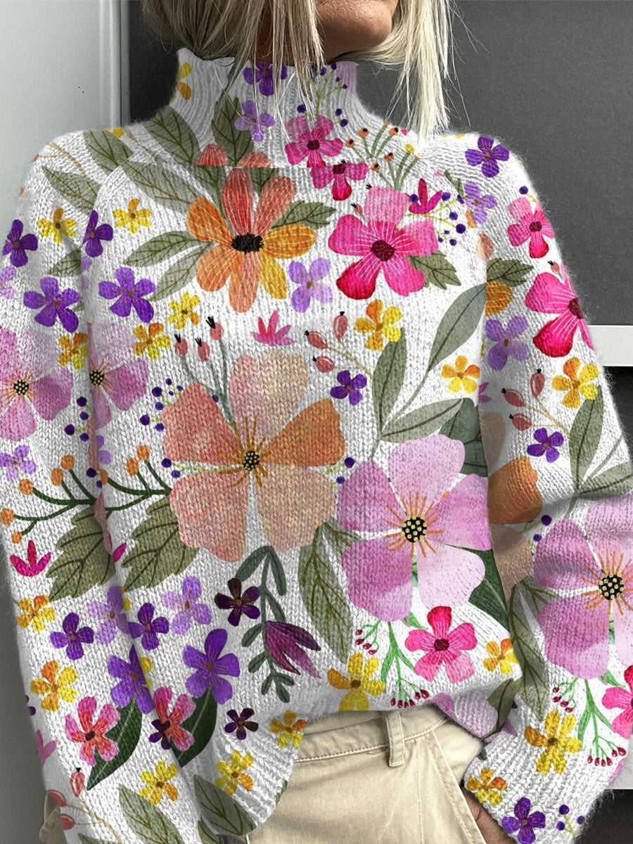 vintage-floral-art-print-knit-turtleneck-pullover-sweater-axtl