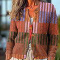 vintage-geometric-stripe-painting-art-print-buttoned-cardigan-sweater-z4lo