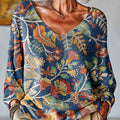 womens-vintage-ethnic-floral-painting-art-print-casual-pullover-sweater