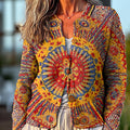 vintage-ethnic-circular-pattern-art-print-buttoned-cardigan-sweater
